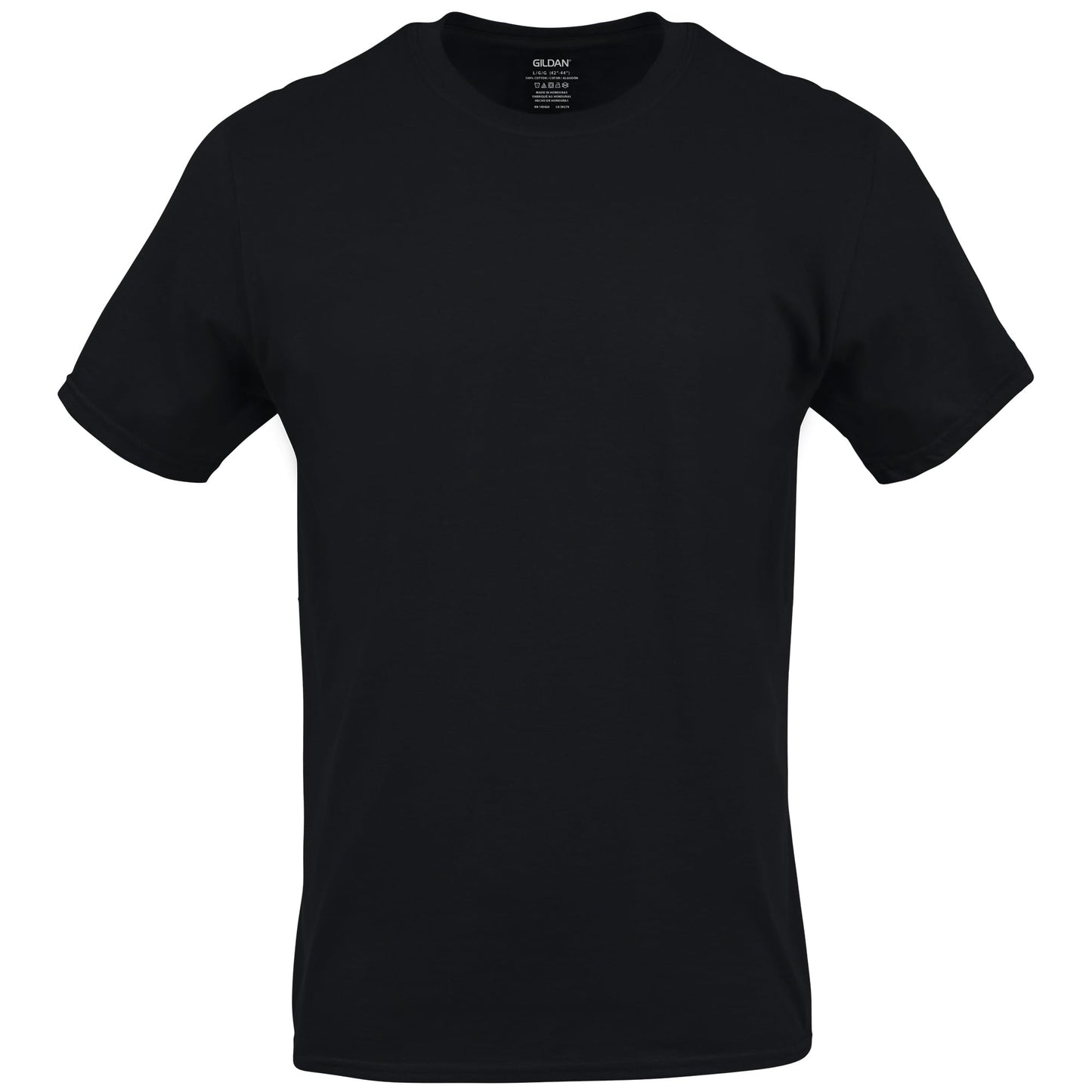 Gildan Men's Crew T-Shirts, Multipack, Style G1100, Black (6-Pack), X-Large