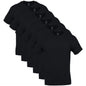 Gildan Men's Crew T-Shirts, Multipack, Style G1100, Black (6-Pack), X-Large