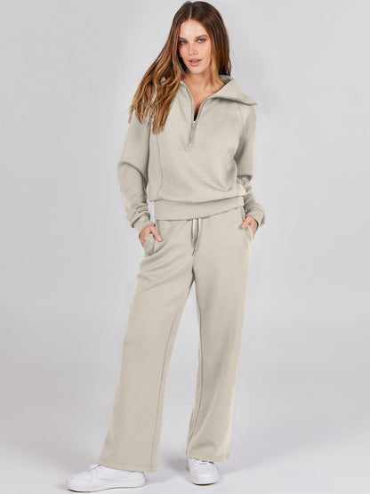 ANRABESS 2 Piece Outfits Sweatsuit Oversized Sweatshirt Sweatpants