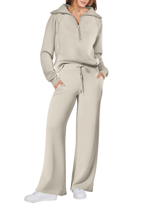 ANRABESS 2 Piece Outfits Sweatsuit Oversized Sweatshirt Sweatpants