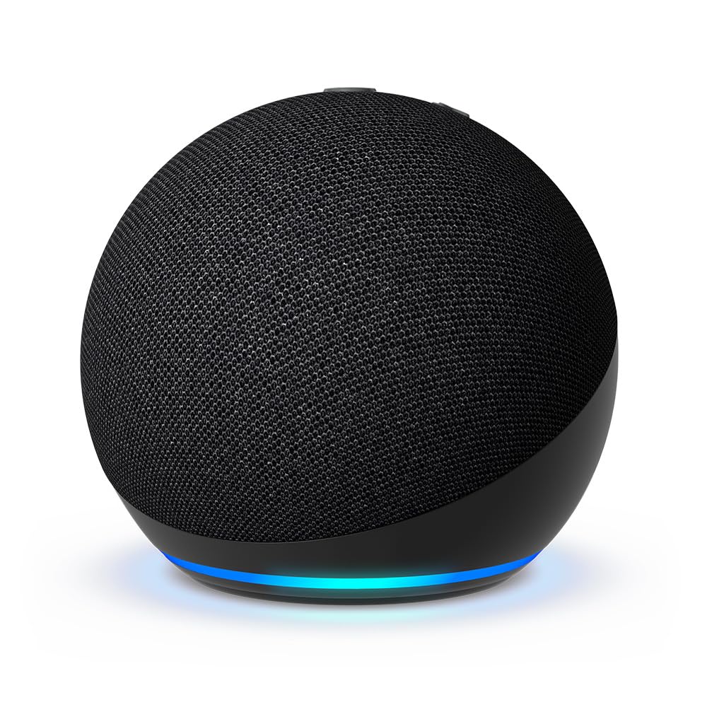 Amazon Echo Dot (newest model), Vibrant sounding Alexa speaker, Great for bedrooms, dining rooms and offices, Charcoal