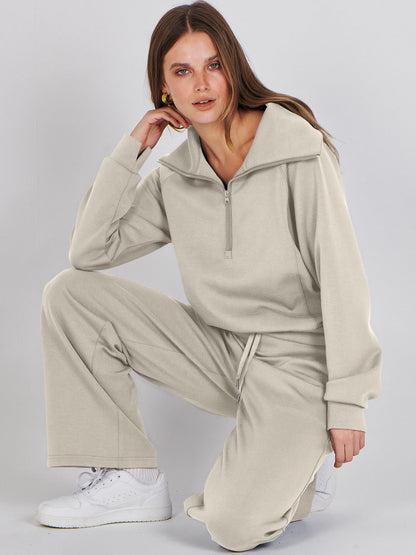 ANRABESS 2 Piece Outfits Sweatsuit Oversized Sweatshirt Sweatpants